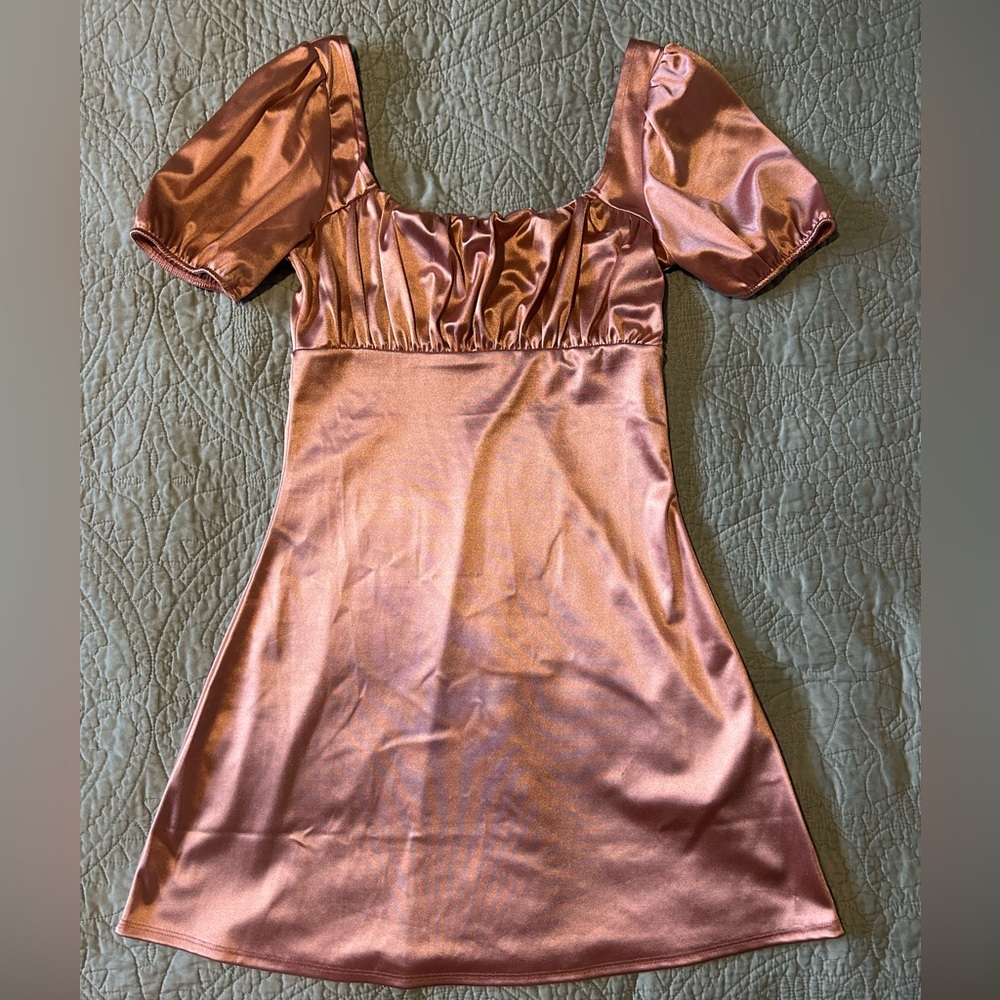 shimmery pink dress